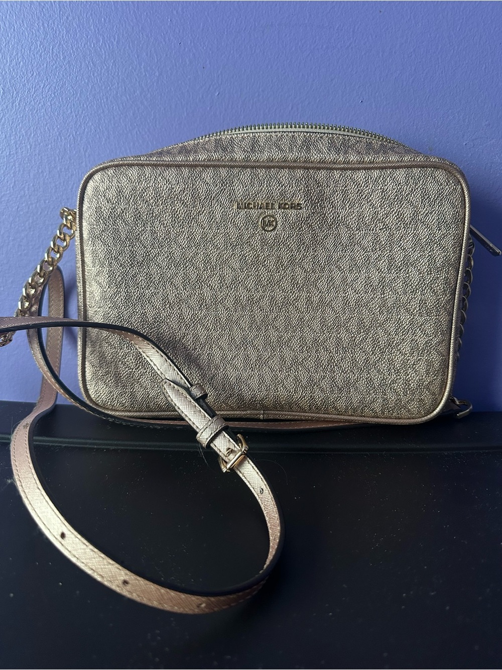 Michael Kors Gold Crossbody Bag